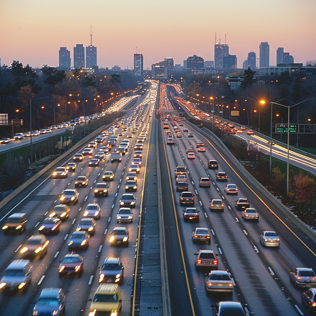 The Dynamics of Urban Life – A Traffic Congestion